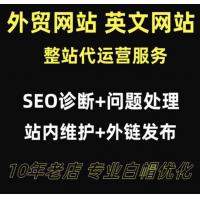 网站SEO代运营服务 外贸网站维护优化 英文跨境网站打理上传资料